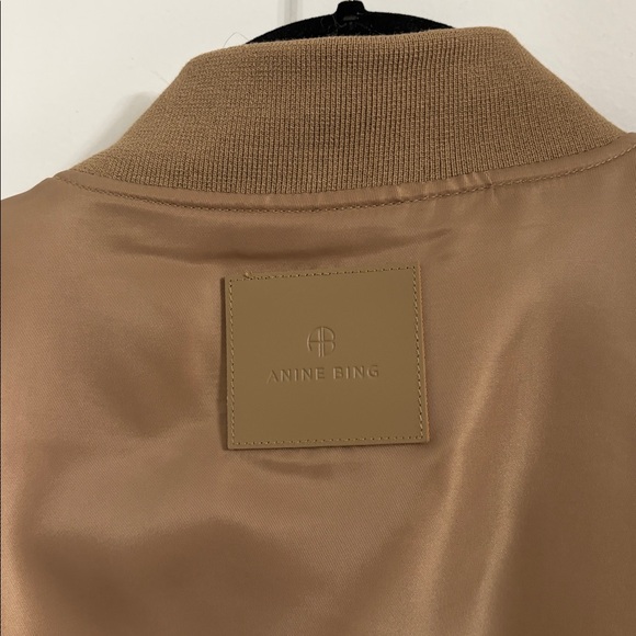 Anine Bing Leon Bomber Jacket in Sepia, Size Small - Picture 13 of 17